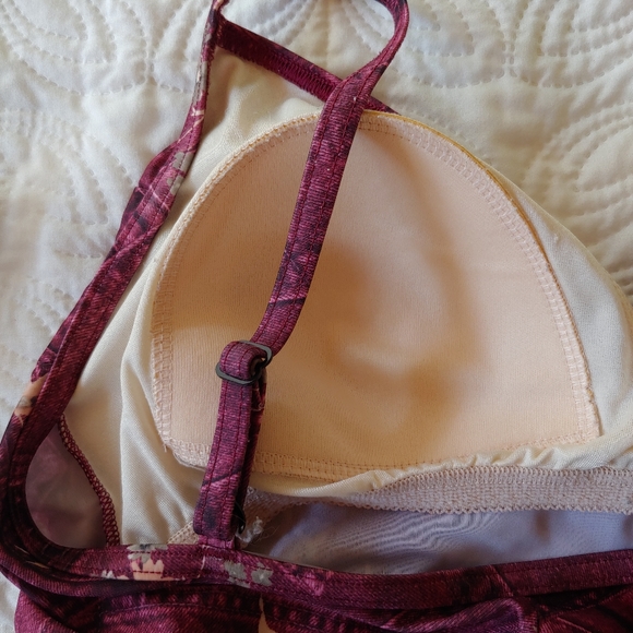 3 piece Swimsuit with coverup Jeans Print - Picture 5 of 13